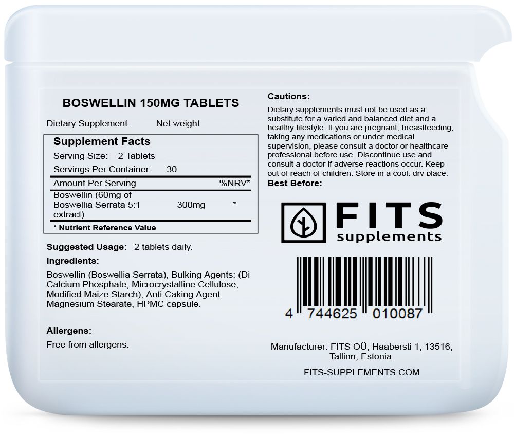 Boswellin 150mg 60 compresse