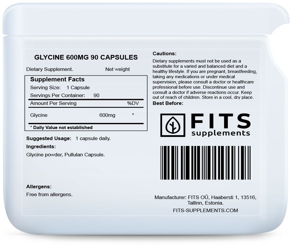 Glicina 600mg 90 capsule
