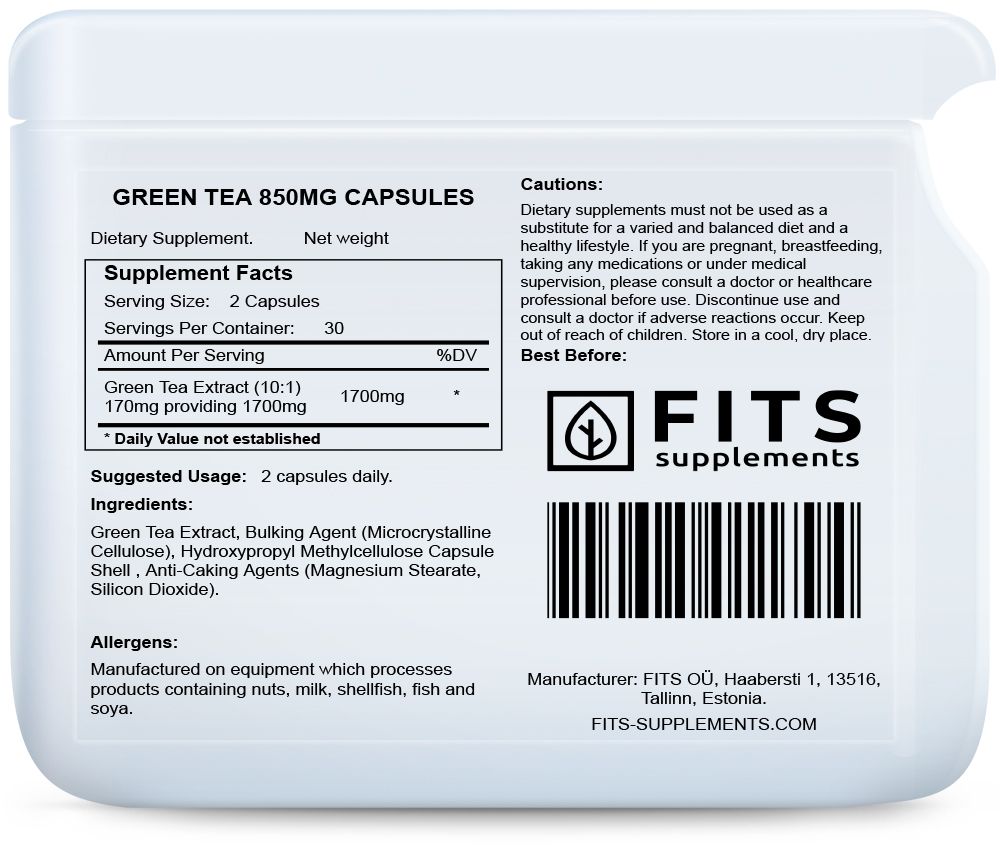 Tè Verde 850mg 60 capsule