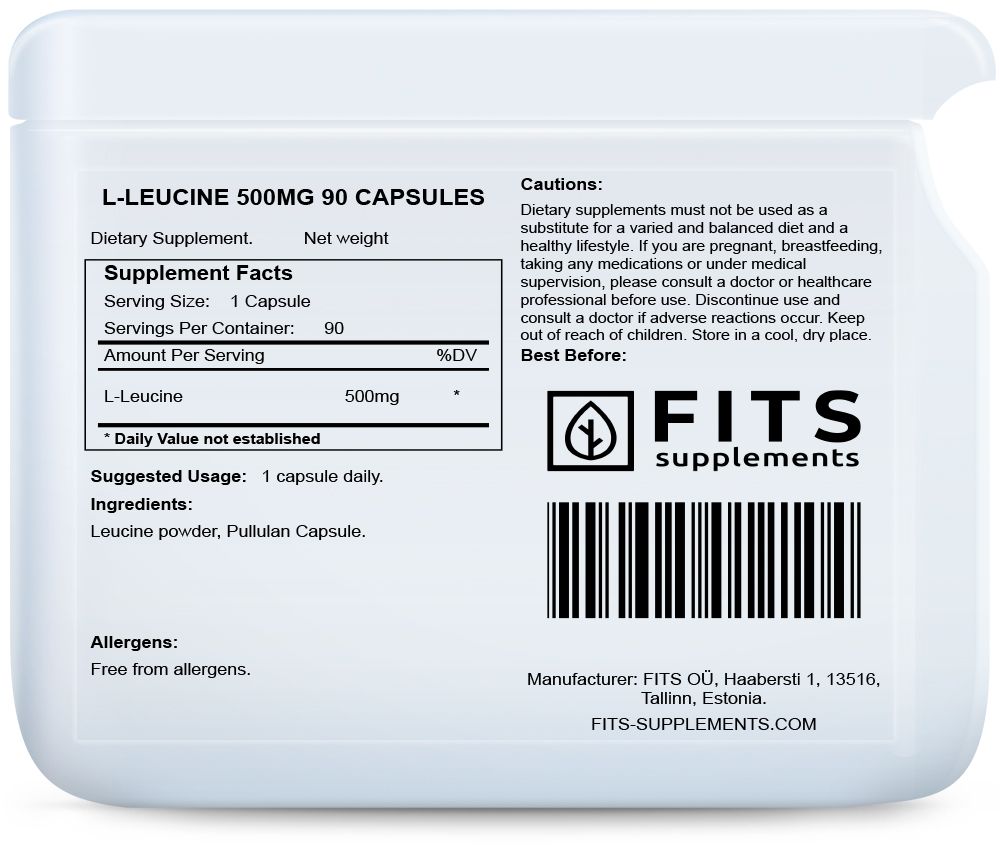 L-Leucina 500mg 90 capsule