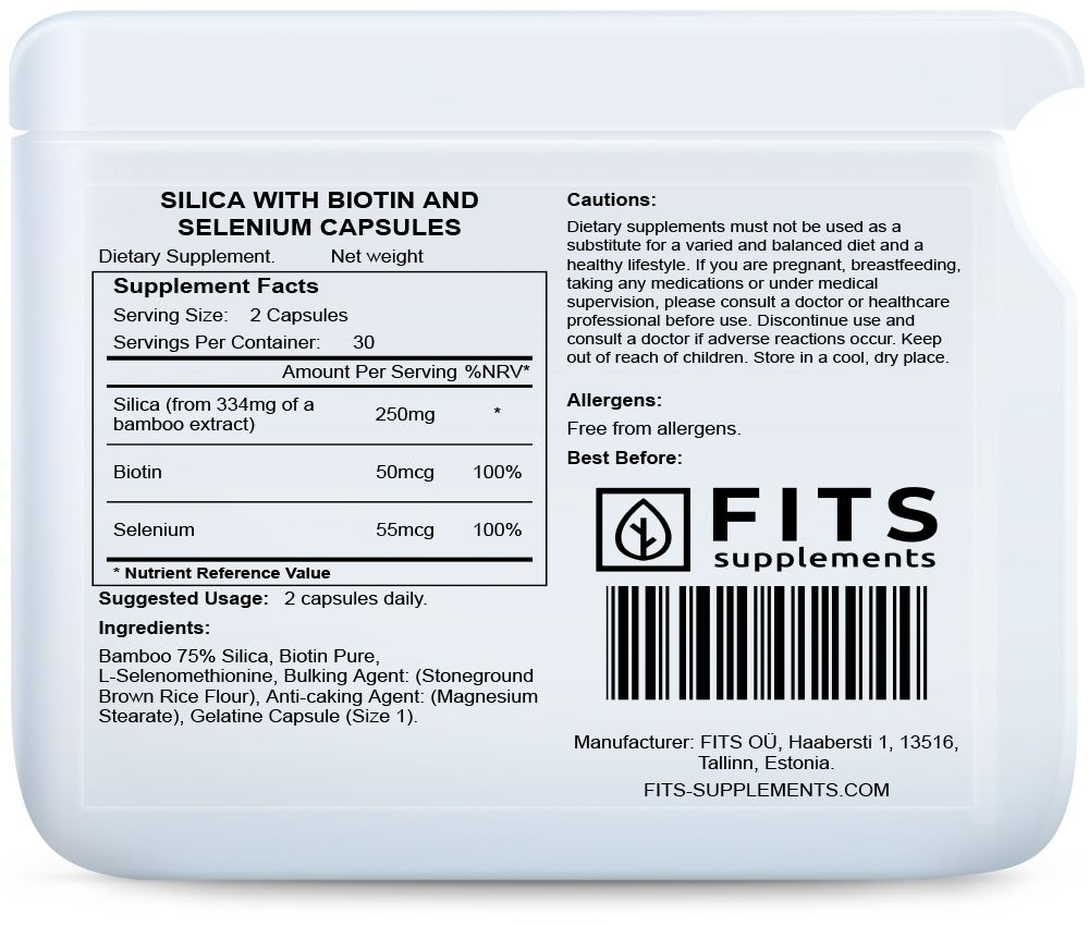 Silice con Biotina e Selenio 60 capsule