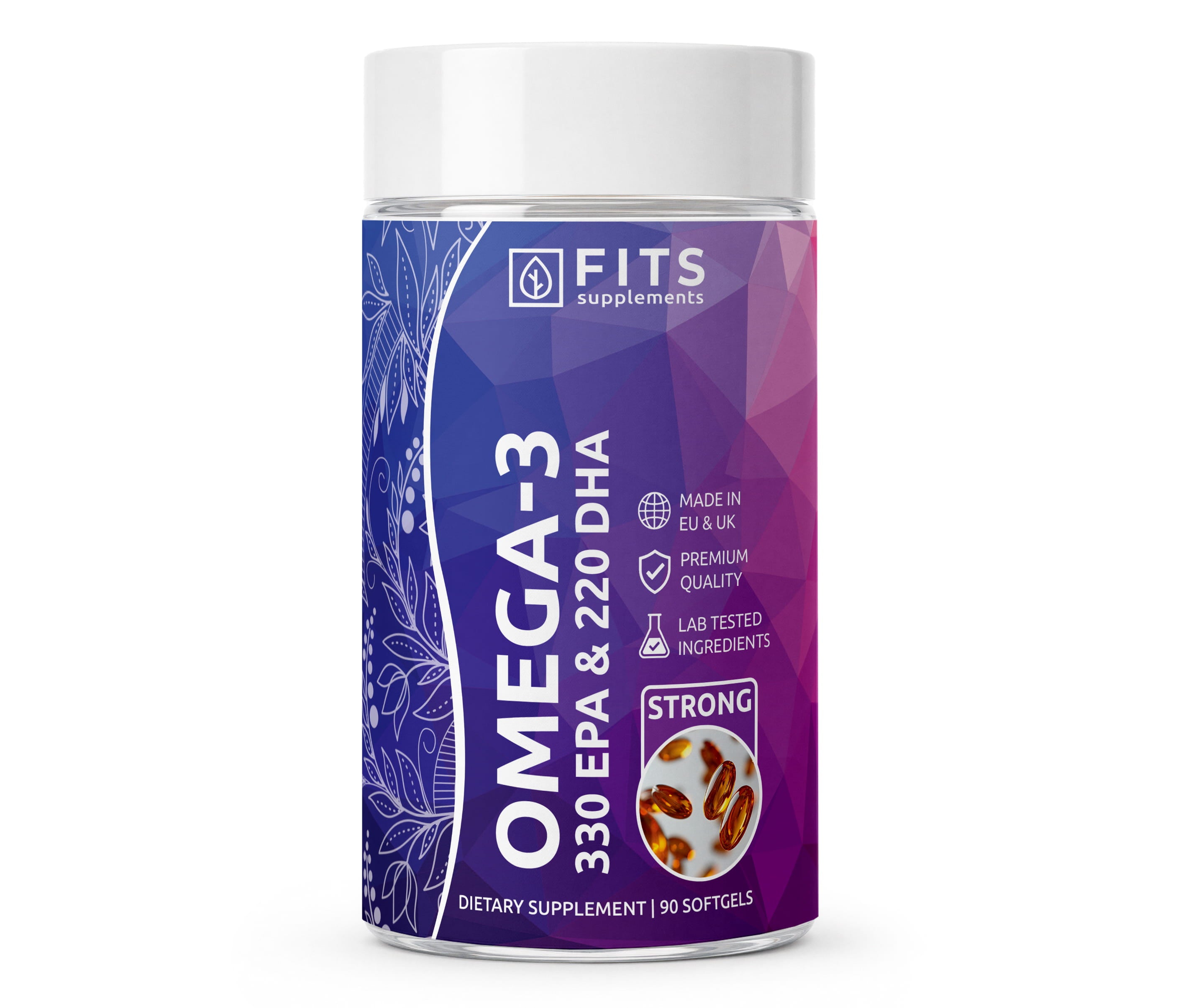 Omega-3 Strong 330 EPA e 220 DHA, 90 capsule molli