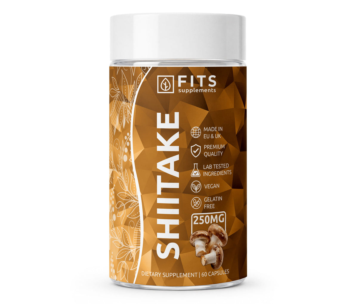 Shiitake biologico 250mg 60 capsule