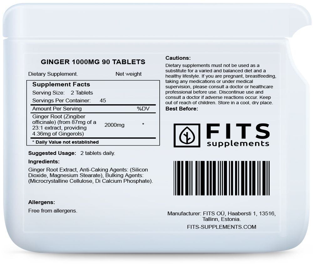 Zenzero 1000mg 90 compresse