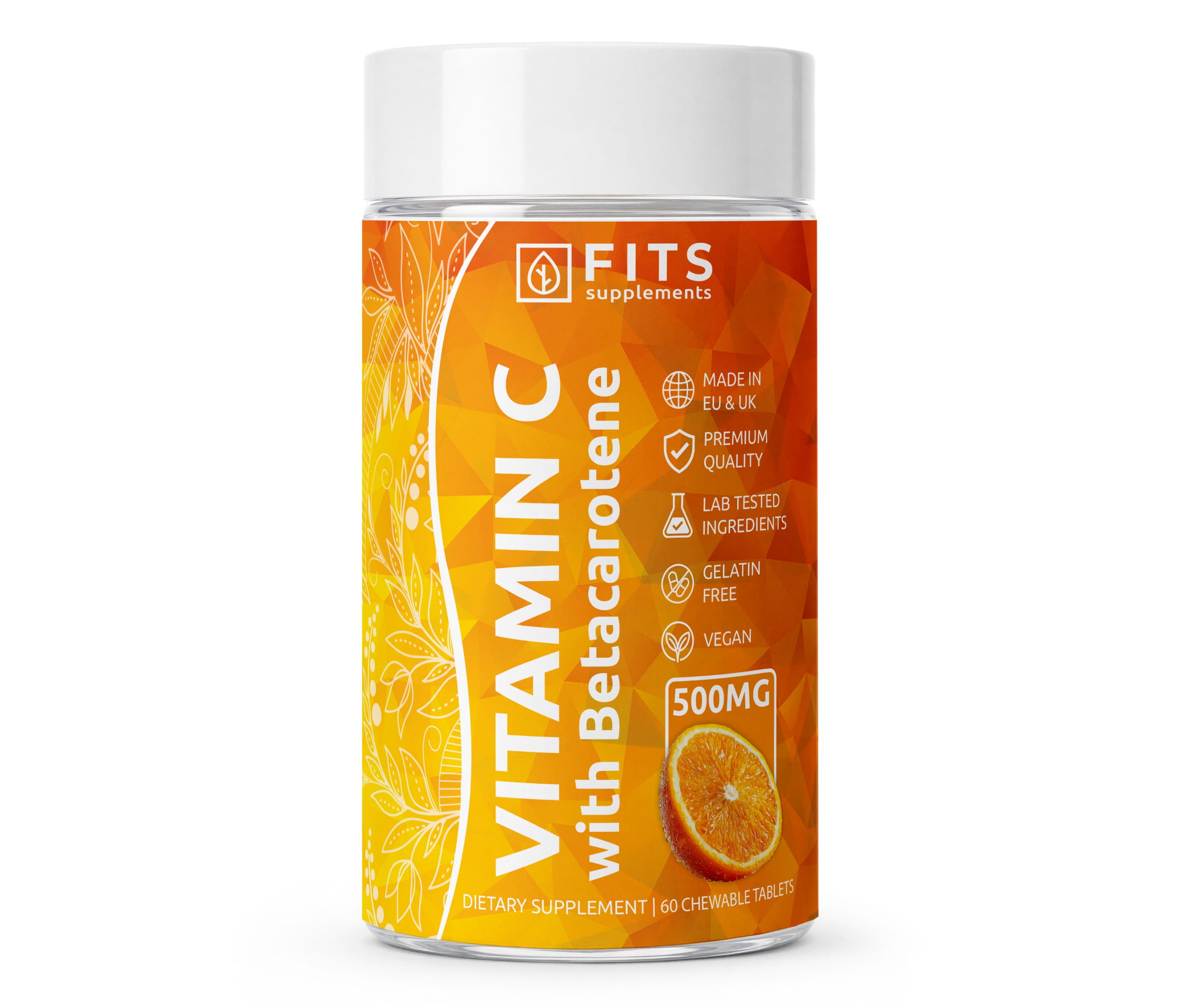 Vitamina C 500mg Arancia con Betacarotene masticabile 60 compresse