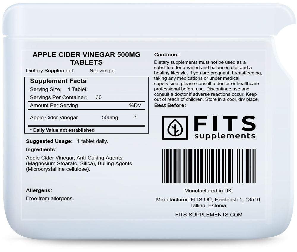 Aceto di mele 500mg 30 compresse