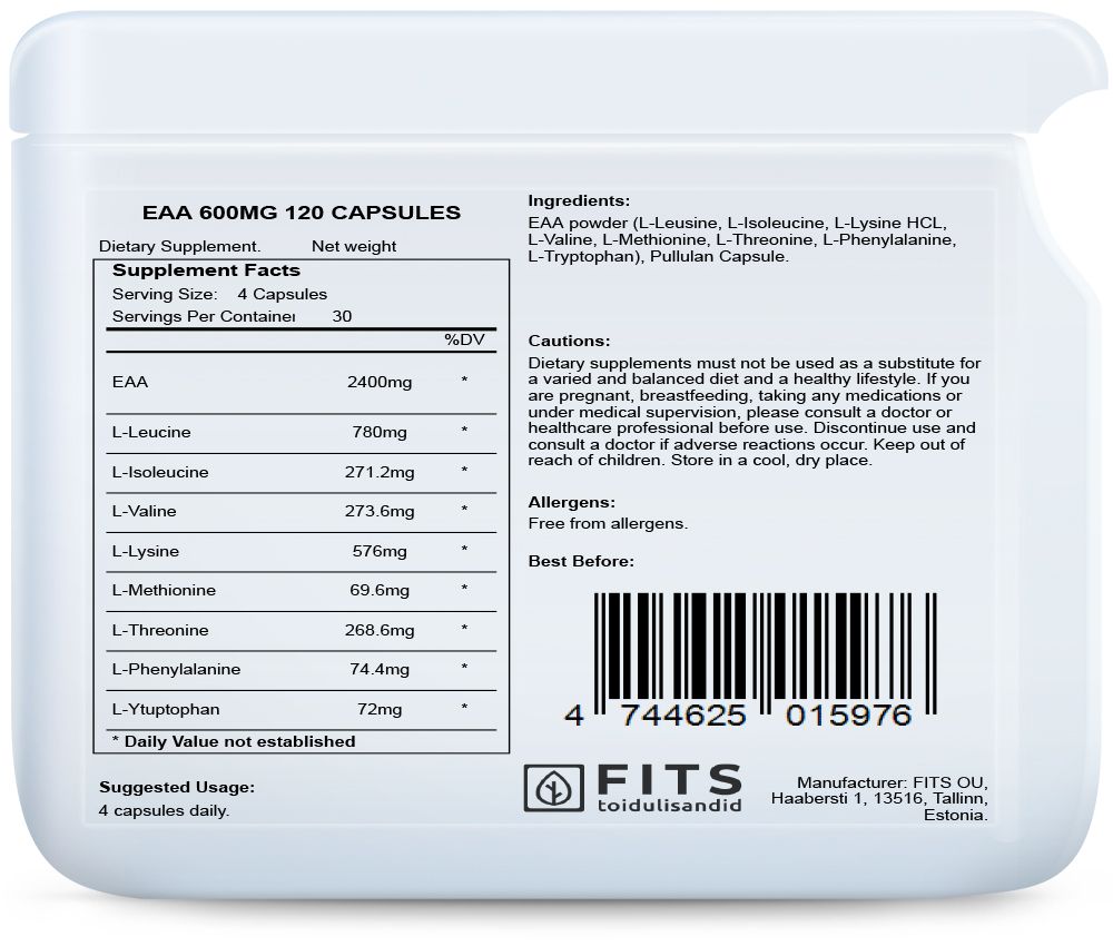 EAA 600mg 120 capsule