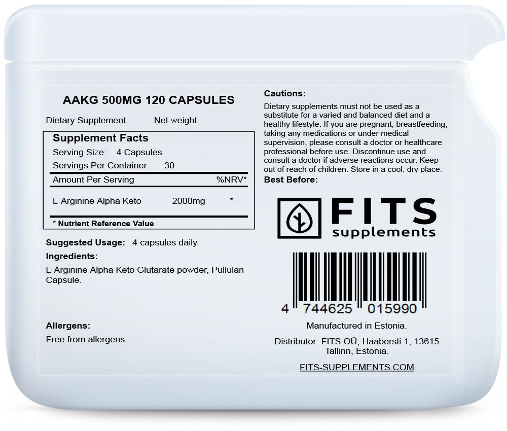 AAKG 500mg 120 capsule