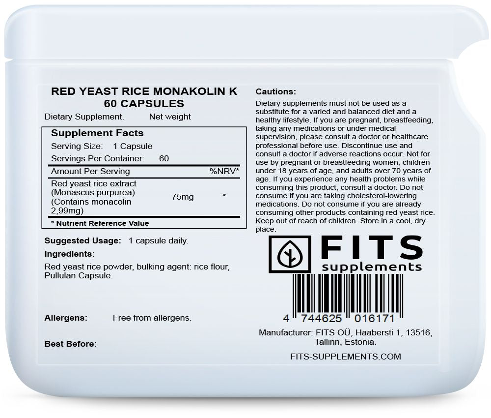 Riso Rosso Fermentato Monacolina K 60 capsule