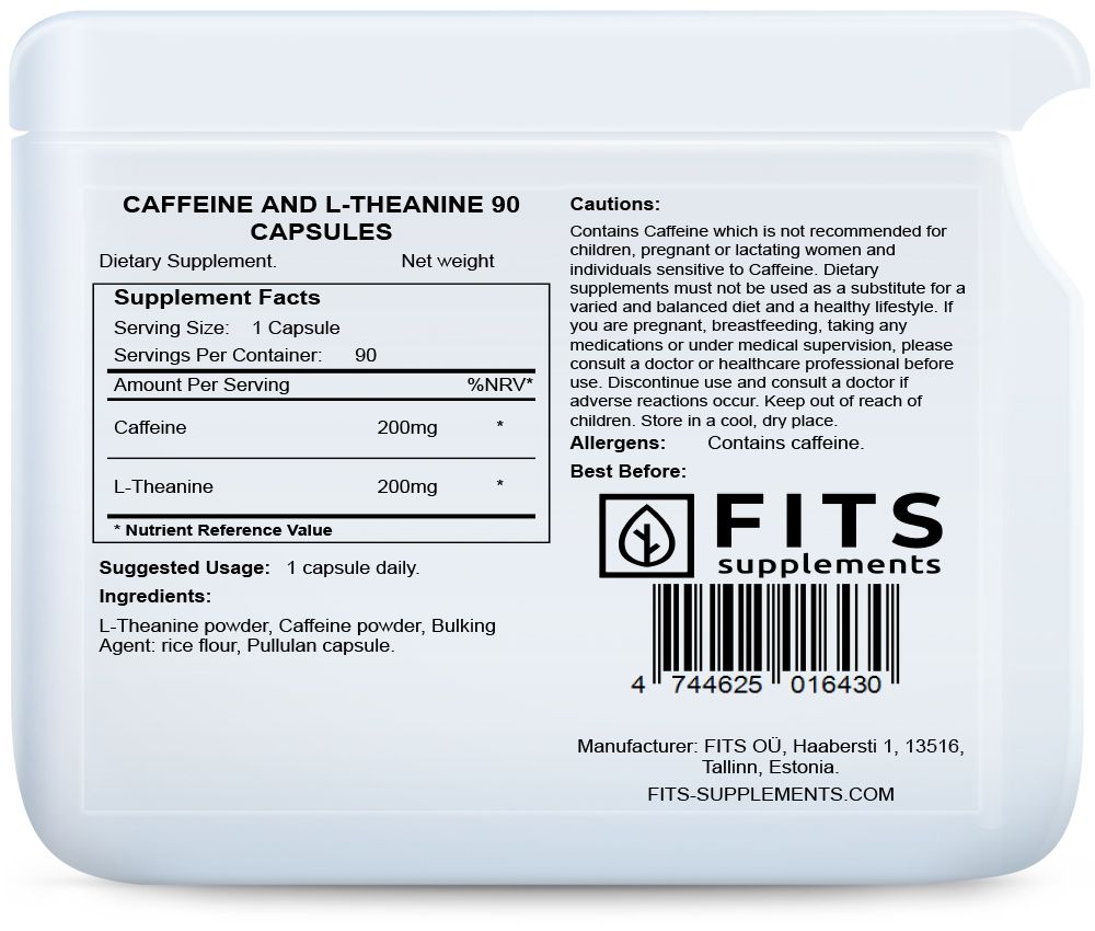 Caffeina e L-Teanina 90 capsule