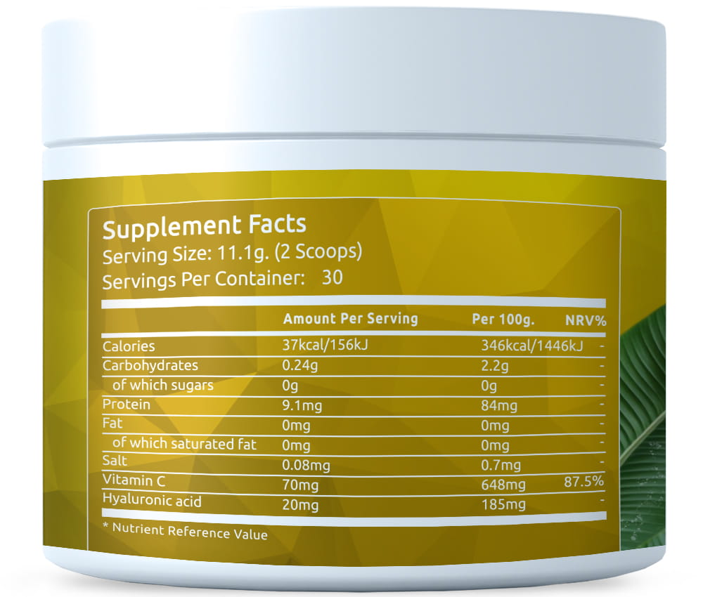Collagene Premium Banana Dolce 325g polvere