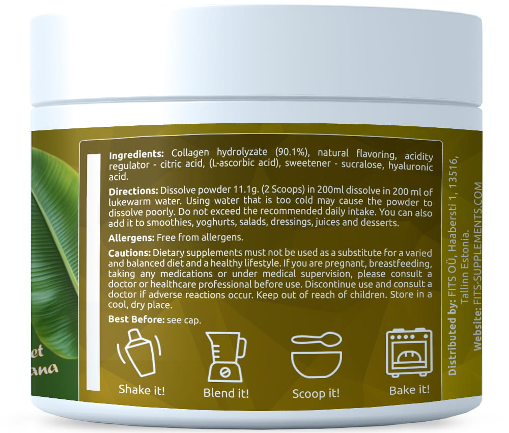 Collagene Premium Banana Dolce 325g polvere