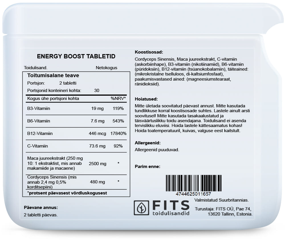 Energy Boost 60 tablets
