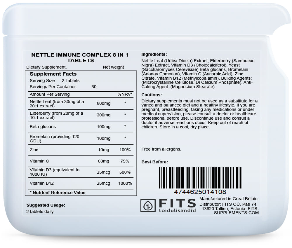 Nettle Immune Complex 8 in 1 60 tablets